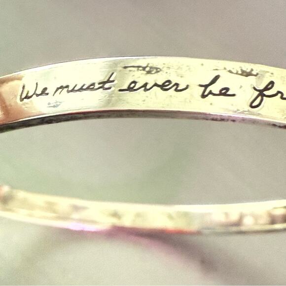 BB Becker 925 Sterling Silver Friends Inspirational Hook Bracelet - Picture 6 of 15